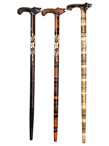 Laska wilk drewniana lekka krótka dla dzieci do przebrań 65 cm 3 kolory