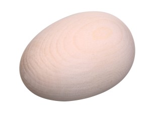 Pisanka jajko wielkanocne drewniane, naturalne drewno 1 szt.