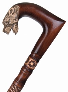 laska inwalidzka spacerowa rzeźbiona jaguar