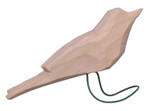 Ptak ptaszek drewniany ptaki ptaszki z drewna surowego duży 11cm