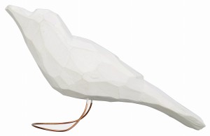 Ptak ptaszek drewniany ptaki ptaszki z drewna białe