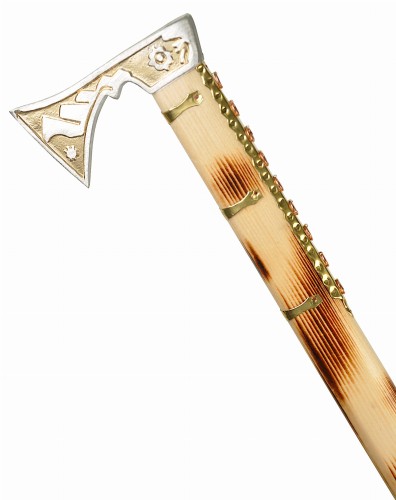 Ciupaga góralska metalowa głownia i okucia przepalana 85 cm